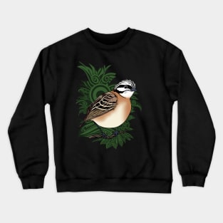 Fantail Bird Design Crewneck Sweatshirt